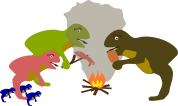 epic dinosaurs eating food